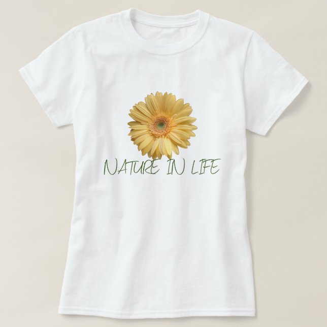 CAMISETA NATUREZA AMARELA T-Shirt (Design Front)
