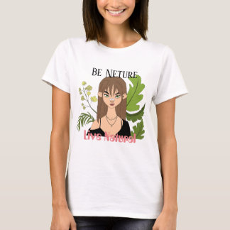 camiseta t-shirt girl nature planta 