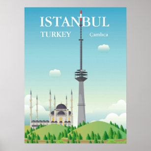 Camlica Tower   Istanbul, Turkey Poster
