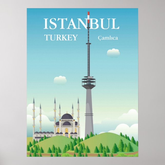 Camlica Tower | Istanbul, Turkey Poster (Front)