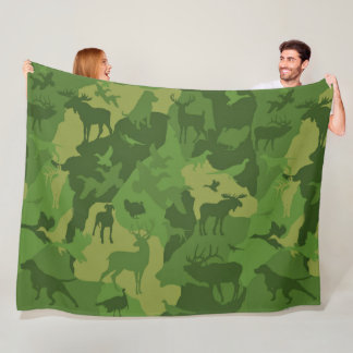 Cammo 2/camoflauge/deer/elk/moose/hunting dog fleece blanket