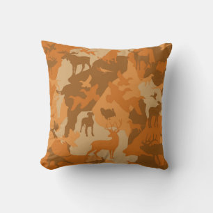 Cammo 3/camoflauge/deer/elk/moose/hunting dog outdoor pillow