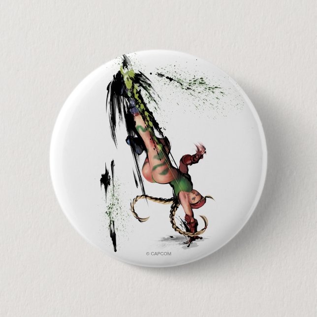 Cammy Kick 2 Inch Round Button (Front)