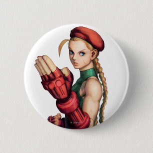 Cammy With Hand Up 2 Inch Round Button