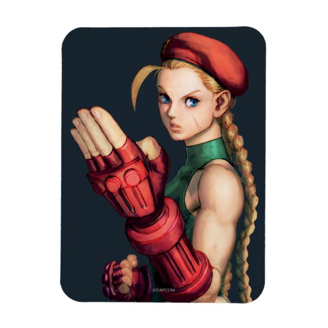 Cammy With Hand Up Magnet (Vertical)