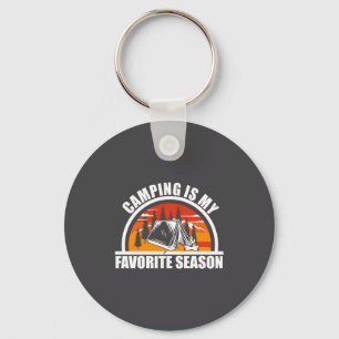 Camng Is My Favorite Season Funny Camper Slogan  Keychain