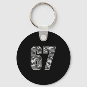 Camo #67 Jersey Number 67 Uniform Fan Favourite Pl Keychain