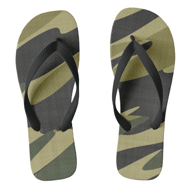 Camo abstract flip flops (Footbed)