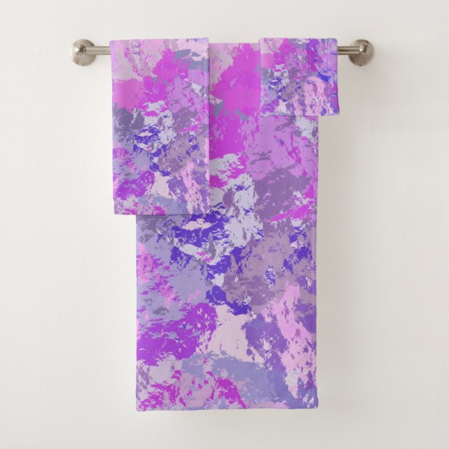 Camo Abstrait tendance rose violet bleu (En situation)
