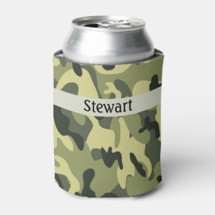 Camo Add Your Name  Can Cooler