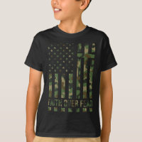 Camo American Flag Faith Over Fear Christian Patri