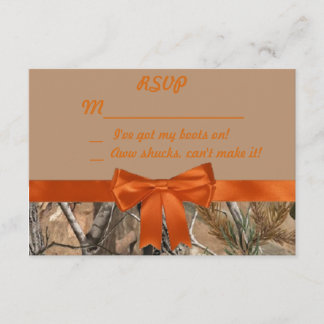 Camo and Tan RSVP