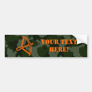 Camo Archery Bumper Sticker