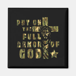Camo Armor Of God Christians Religious Camouflage Magnet