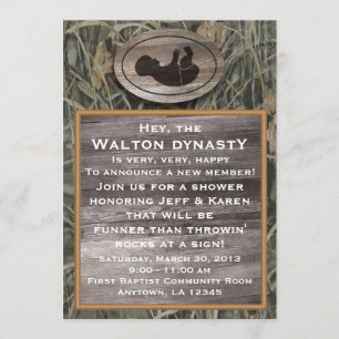 Camo Baby Shower Invitation