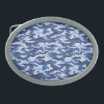 Camo Belt Buckle<br><div class="desc">Belt buckle shown in a blue camo print. 
Customize this item or buy as is.</div>