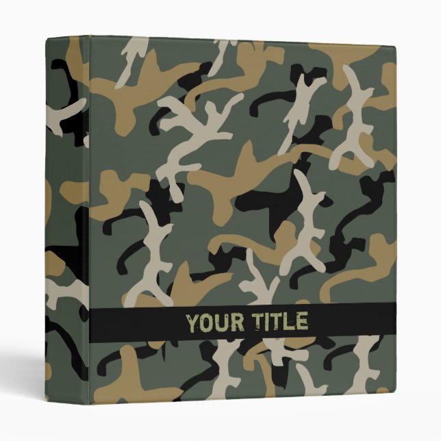 Camo Binder (Front/Spine)