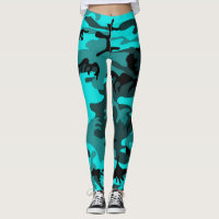 Camo bleu legging