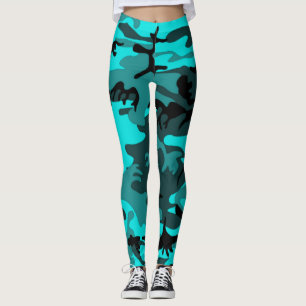 Camo bleu legging