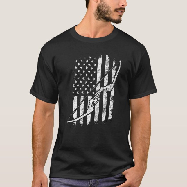 Camo Bowhunting  Archery  Archer Bowman T-Shirt (Front)