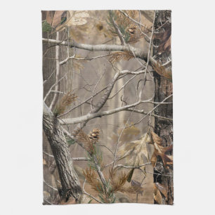 Camo Camouflage Hunting Real Kitchen Dish Towel