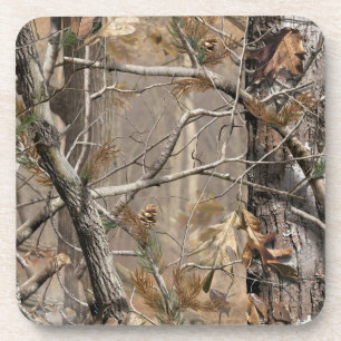 Camo Camouflage Hunting Real Tree Drink Coaster