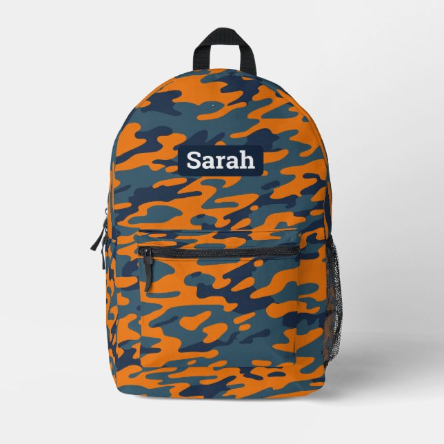 Camo Camouflage personalized backpack (Front)