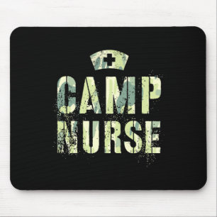 Camo Camp Nurse Nursing Student Camping Medical Mi Mouse Pad