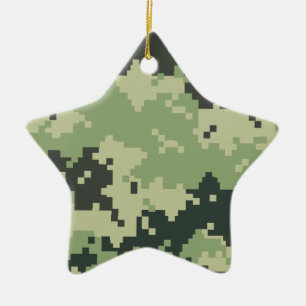 Camo Ceramic Ornament