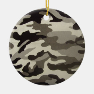 Camo Ceramic Ornament