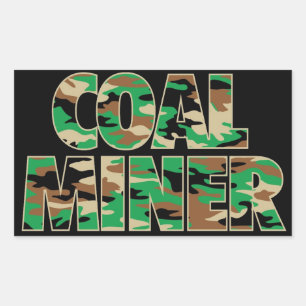CAMO COAL MINER STICKER