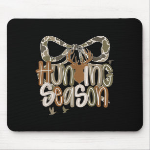 Camo Coquette Bow Deer Hunt Duck Hunting Women Gir Mouse Pad