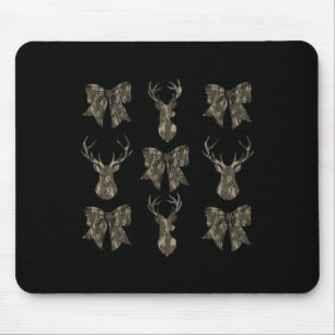 Camo Coquette Bow Deer Hunt Duck Hunting Women Gir Mouse Pad
