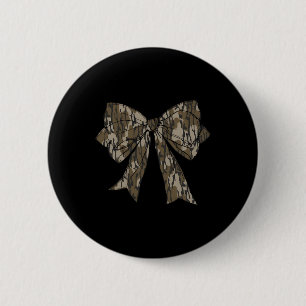 Camo Coquette Bow Duck Hunting Girls Kids Women Hu 2 Inch Round Button