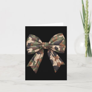 Camo Coquette Bow Duck Hunting Girls Kids Women Hu Card
