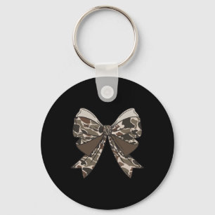 Camo Coquette Bow Hunt Duck Hunting Camouflage Men Keychain