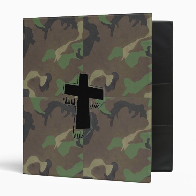 Camo Cross ~ Avery Binder 1 Touch EZD Ring (Front/Inside)