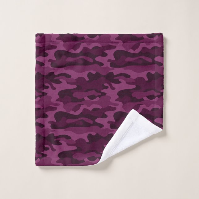 Camo de couleur violette tyrienne (Gant de toilette)
