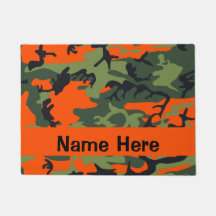 Camo Dog Bowl Mat Large Dog Placemat - Duck Dog
