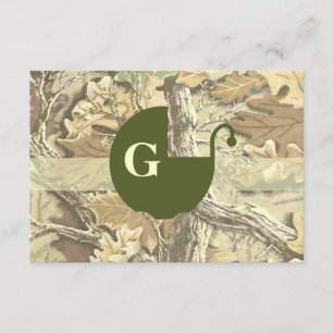 Camo Elegant Baby Shower Invitation