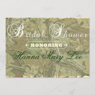Camo Elegant Bridal Shower Invitation