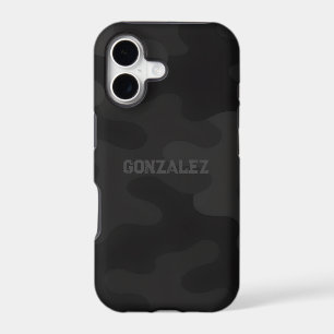 Camo élégant noir profond charbon personnalisable
