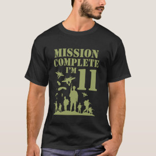 Camo Eleven Birthday Boy Military 11th Party Boys  T-Shirt