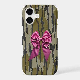 Camo Filles Ruban Rose Arc Bas Camo