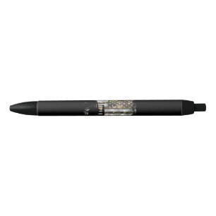 Camo Flag Tractor Vintage Farm Truck Patriotic Far Black Ink Pen