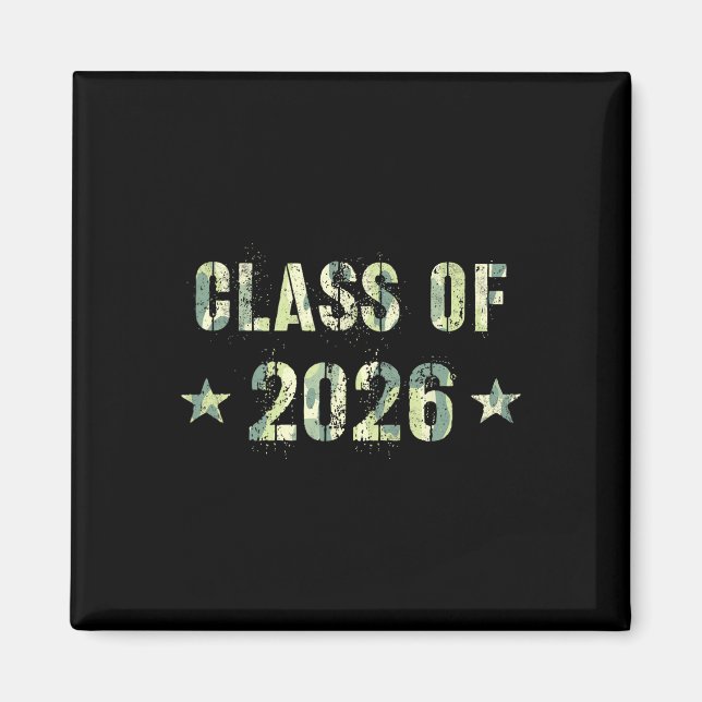 Camo Future Graduation Future Cl Of 2026 9th Grade Magnet (Front)