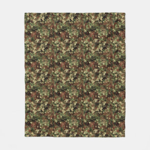 Camo Geometric Fleece Blanket