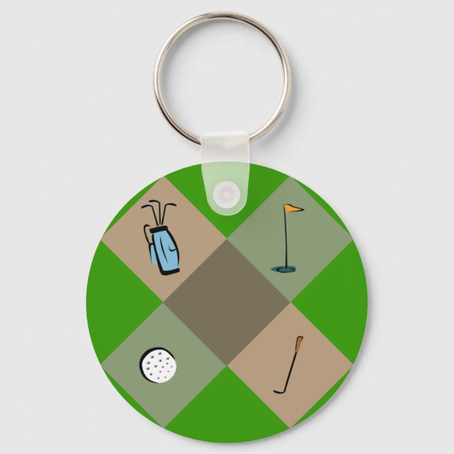 camo-golf days keychain (Front)