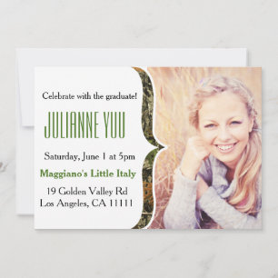 Camo Graduation Party 2015 Personalized Invite
