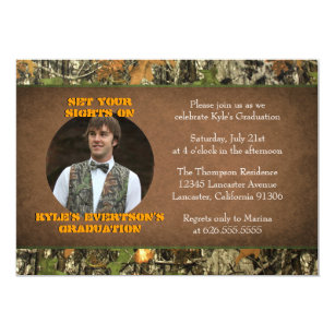 Camo Graduation Party Invitations 9